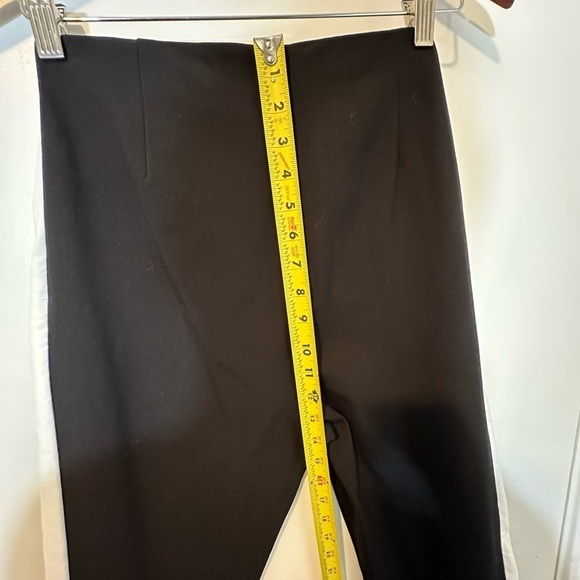 NWT new Rag & Bone black pants 6 white side stripe zipper leg small high waist 4 - Picture 16 of 16
